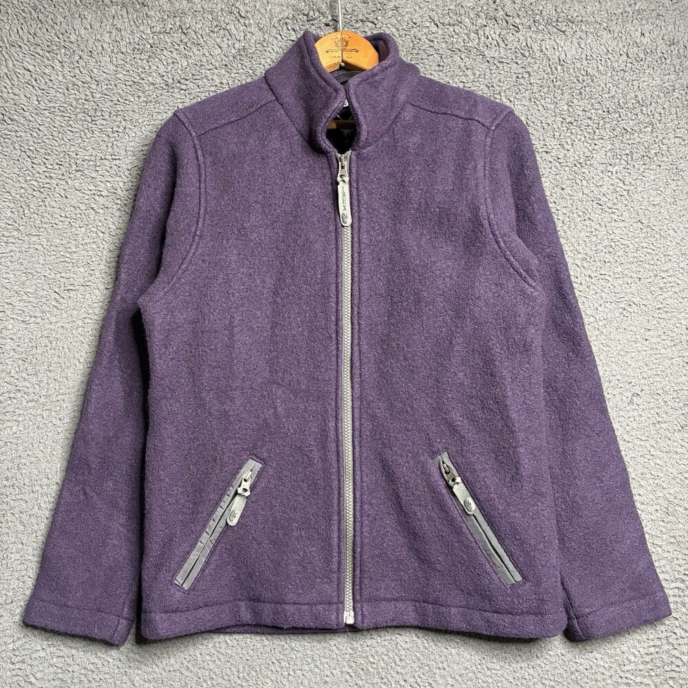 Women's Purple Zip-Up Sweater